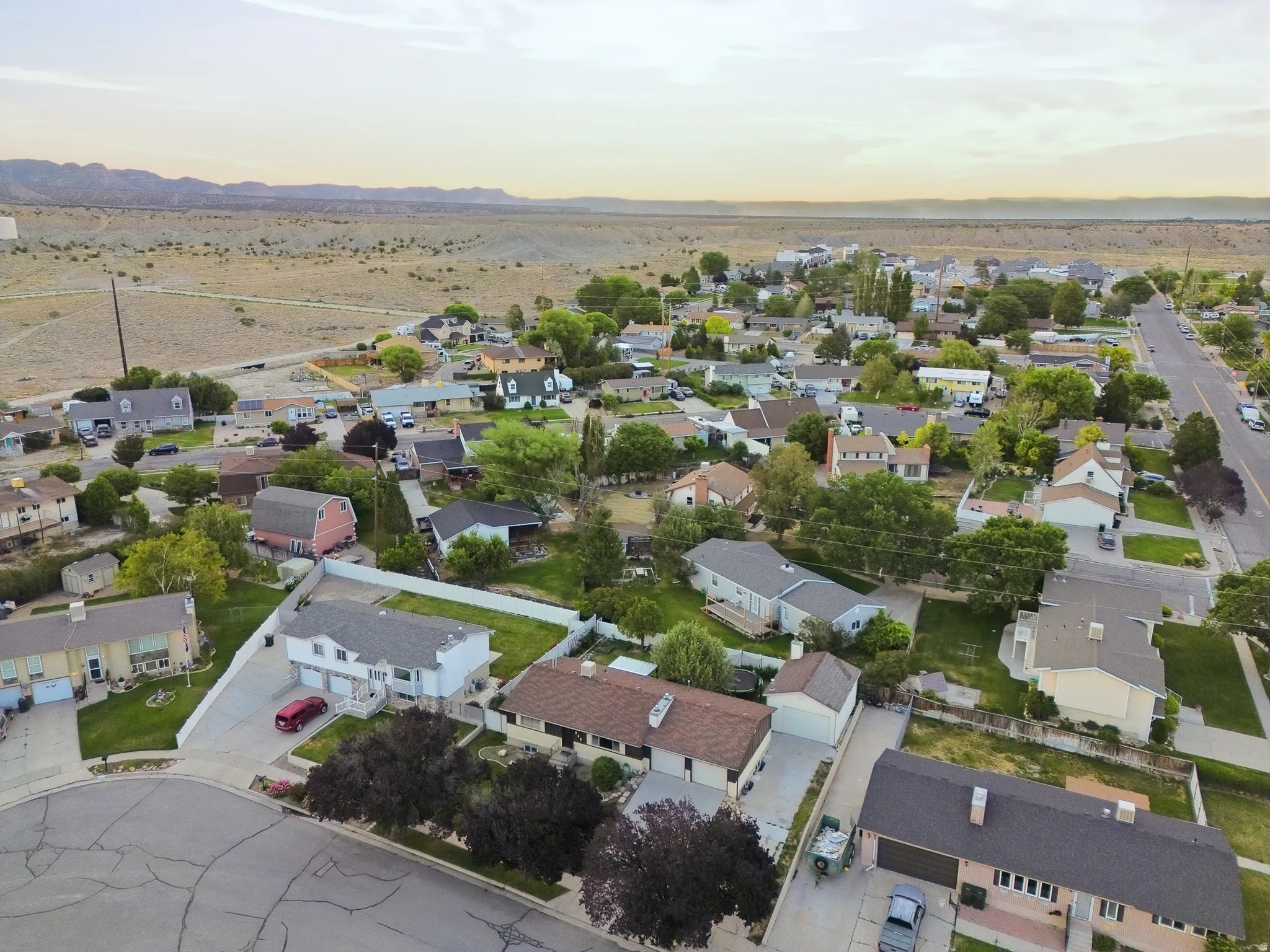 Aerial view of property
