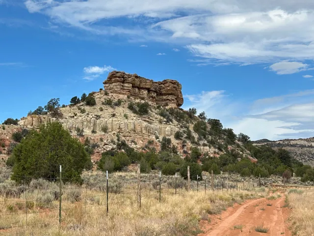 Views !  Looking West to Rattlesnake Butte
