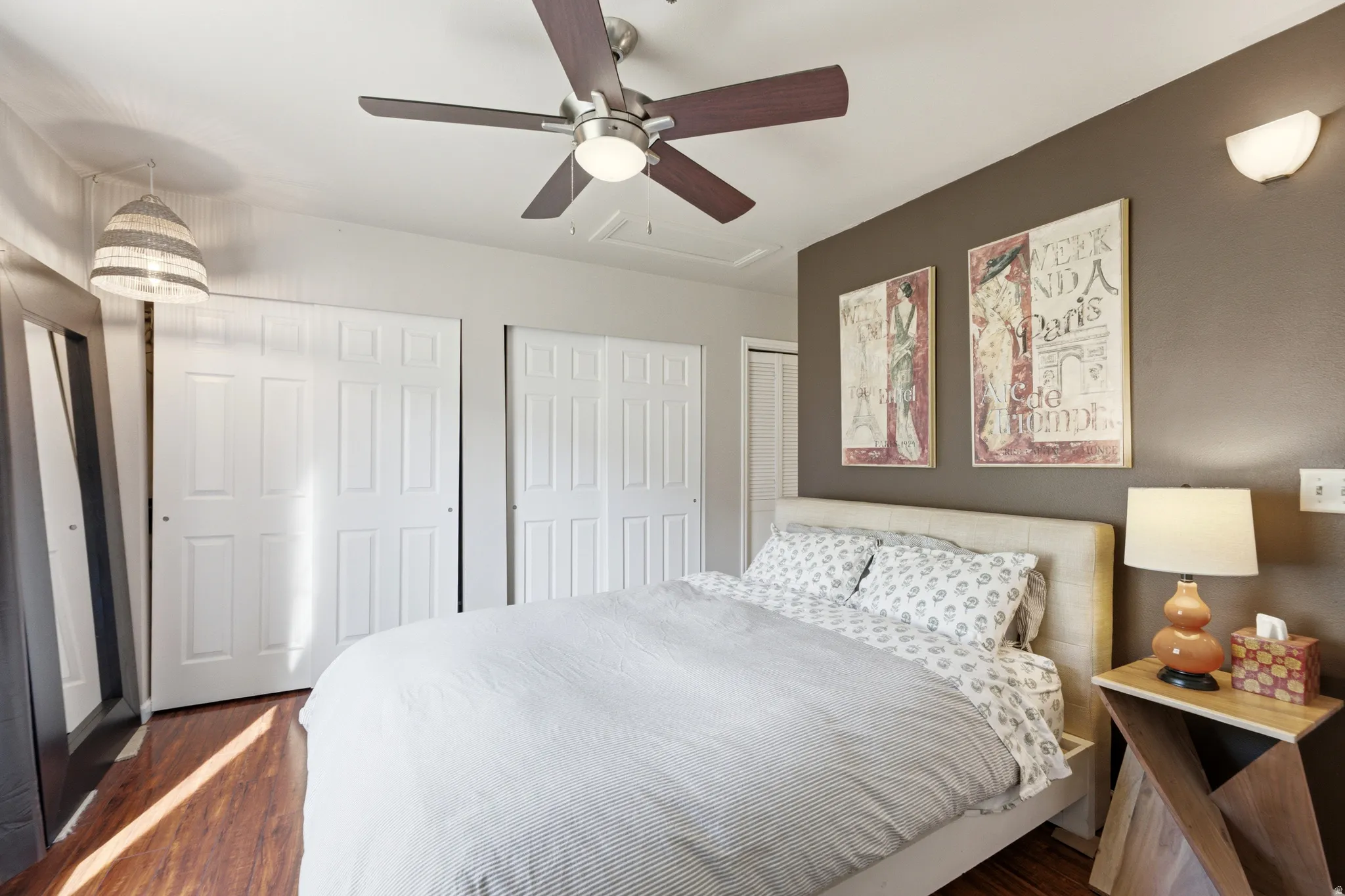 Hardwood-style flooring throughout