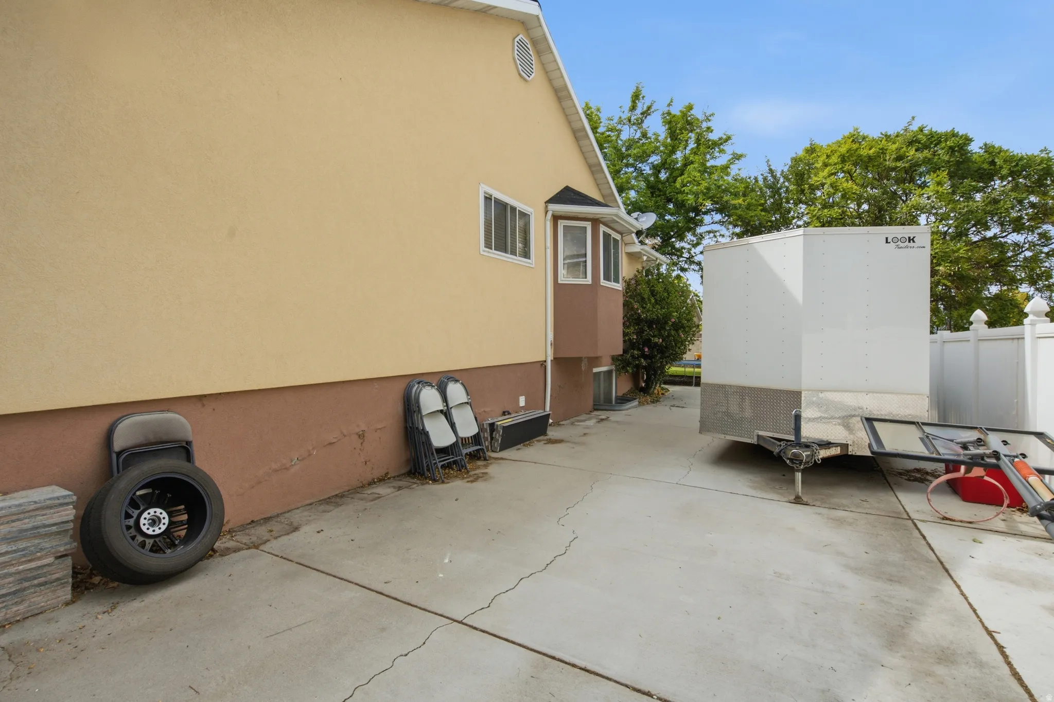 Concrete driveway offering off-street parking