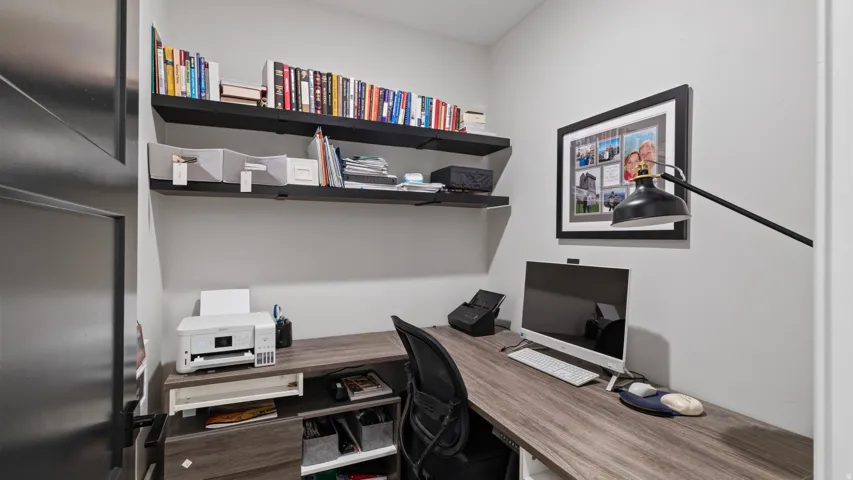 Pocket office or large storage area