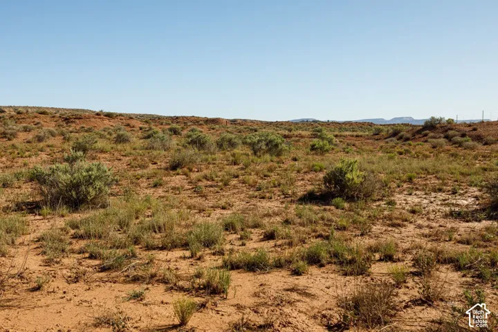 Expansive open land featuring natural vegetation and rolling terrain under a clear sky