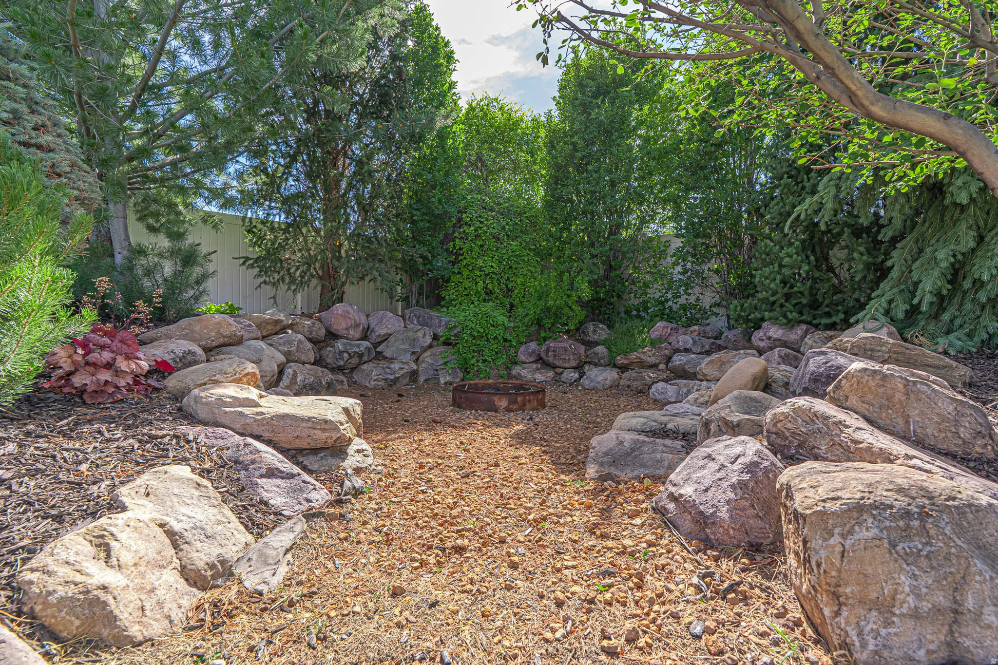 Outdoor fire pit area for all of your entertainment needs.