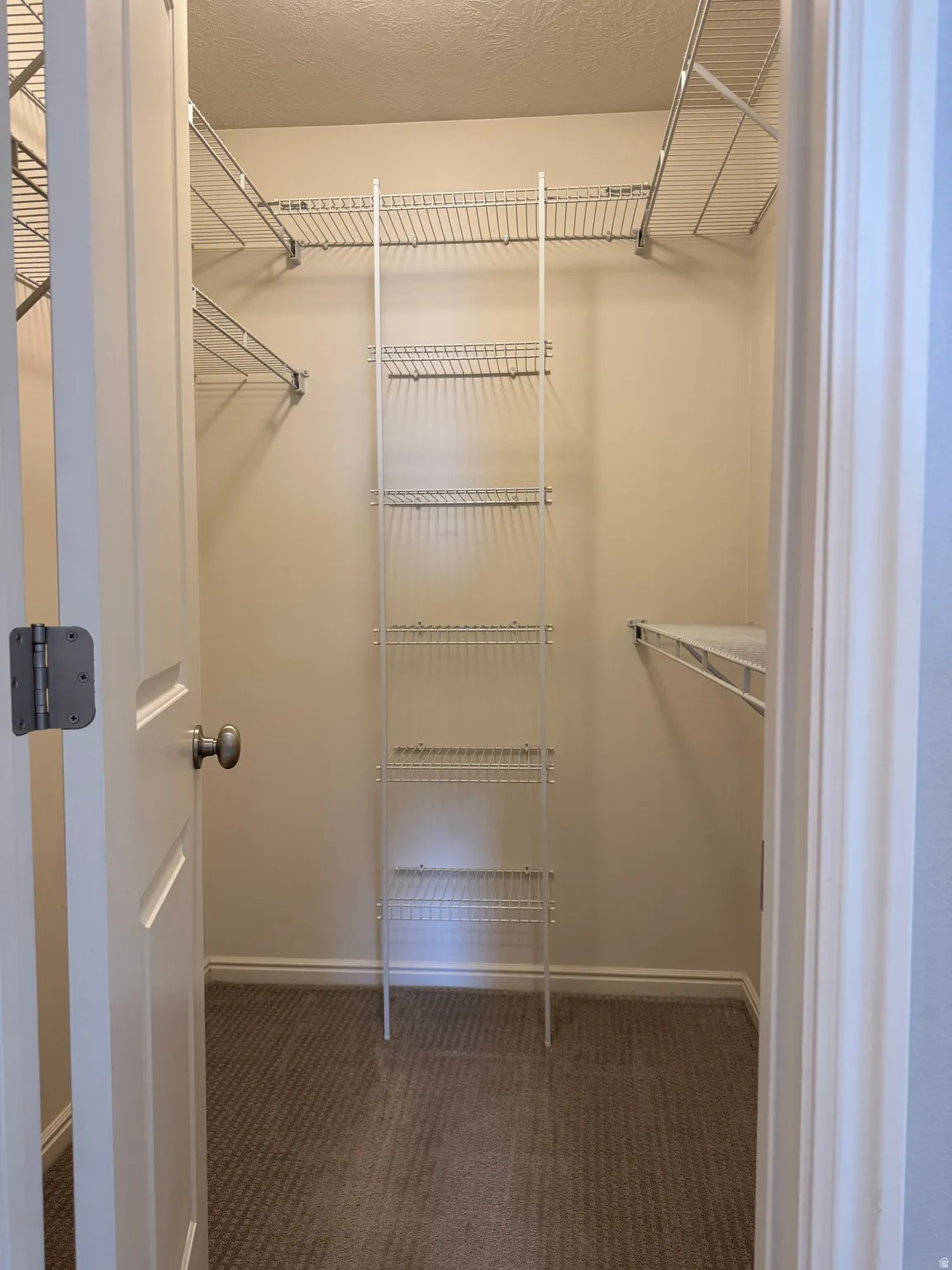 Spacious walk-in closet in the primary bedroom