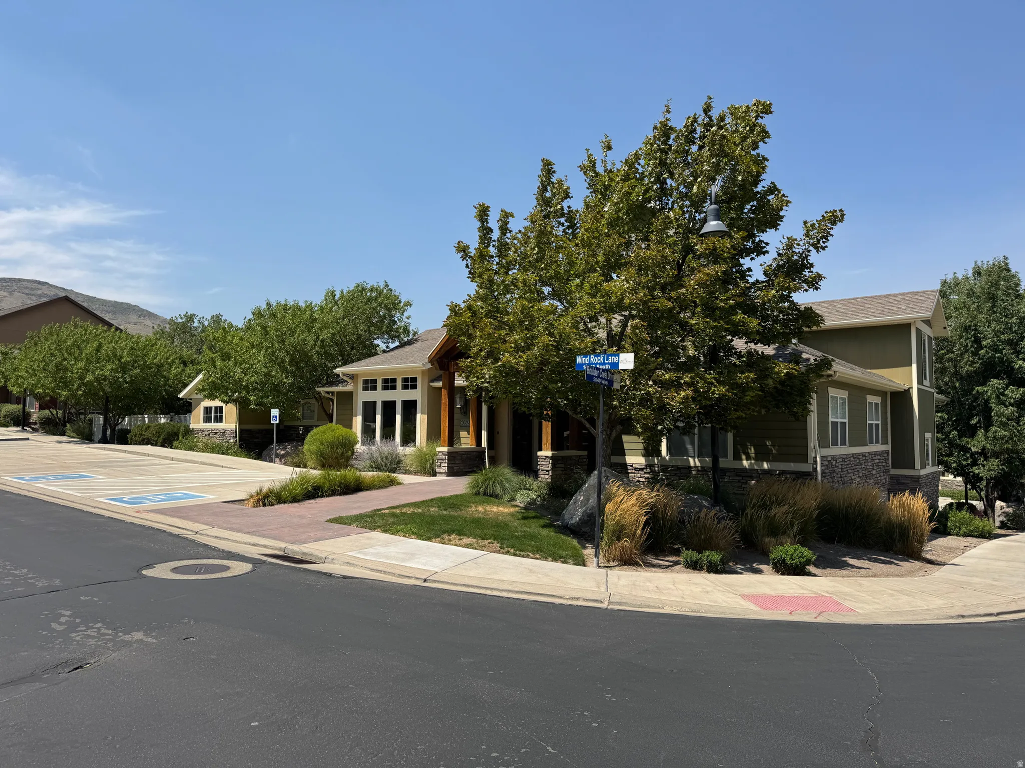 The Boulders at Rosecrest community clubhouse houses a fitness center and provides access to the pool and spa.