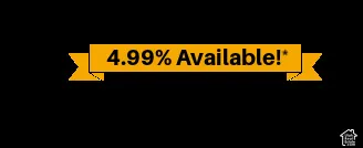 Promotional Banner. Displaying a percentage rate with an availability indicator