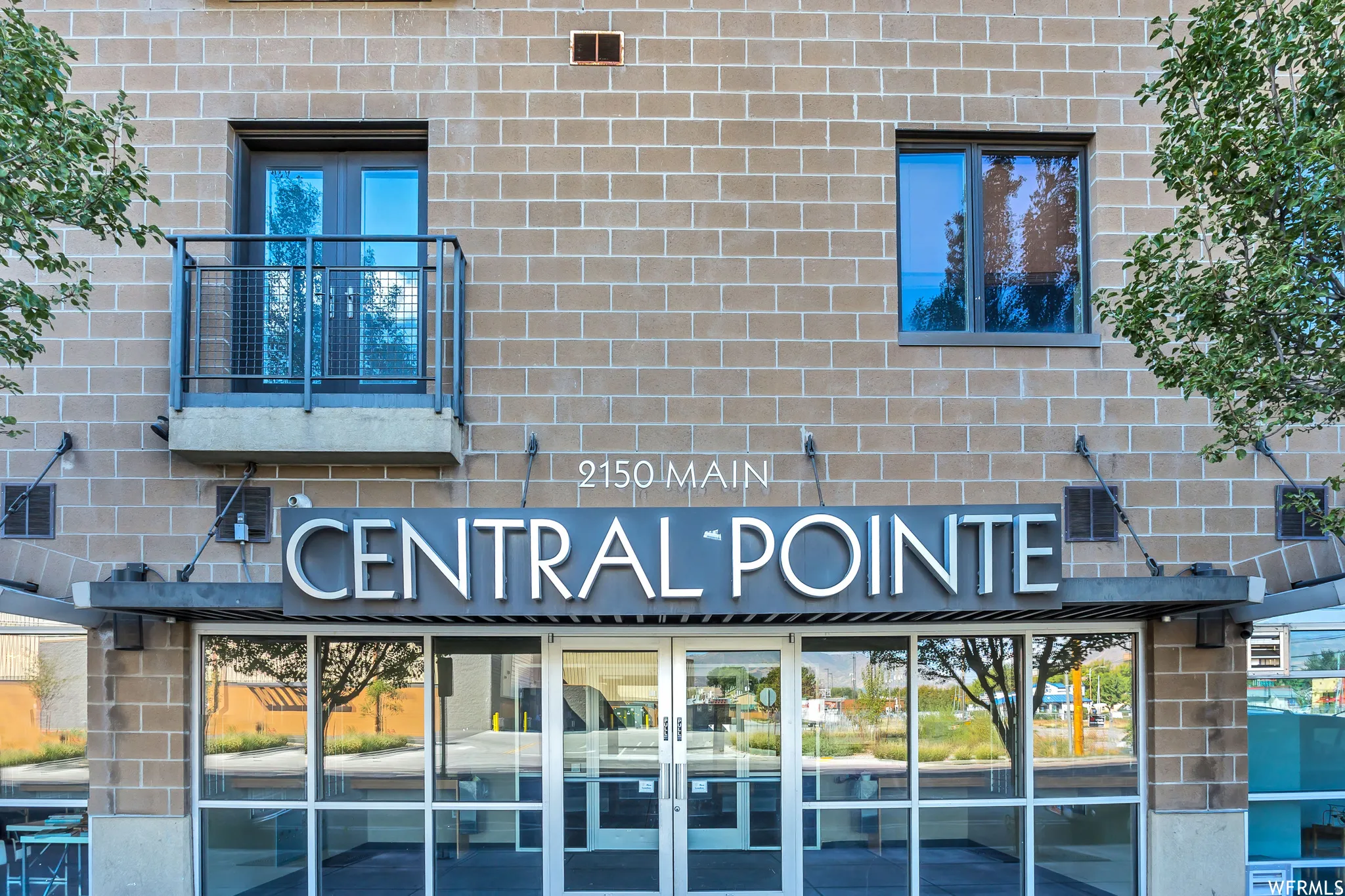 Central Pointe building entrance featuring a modern design