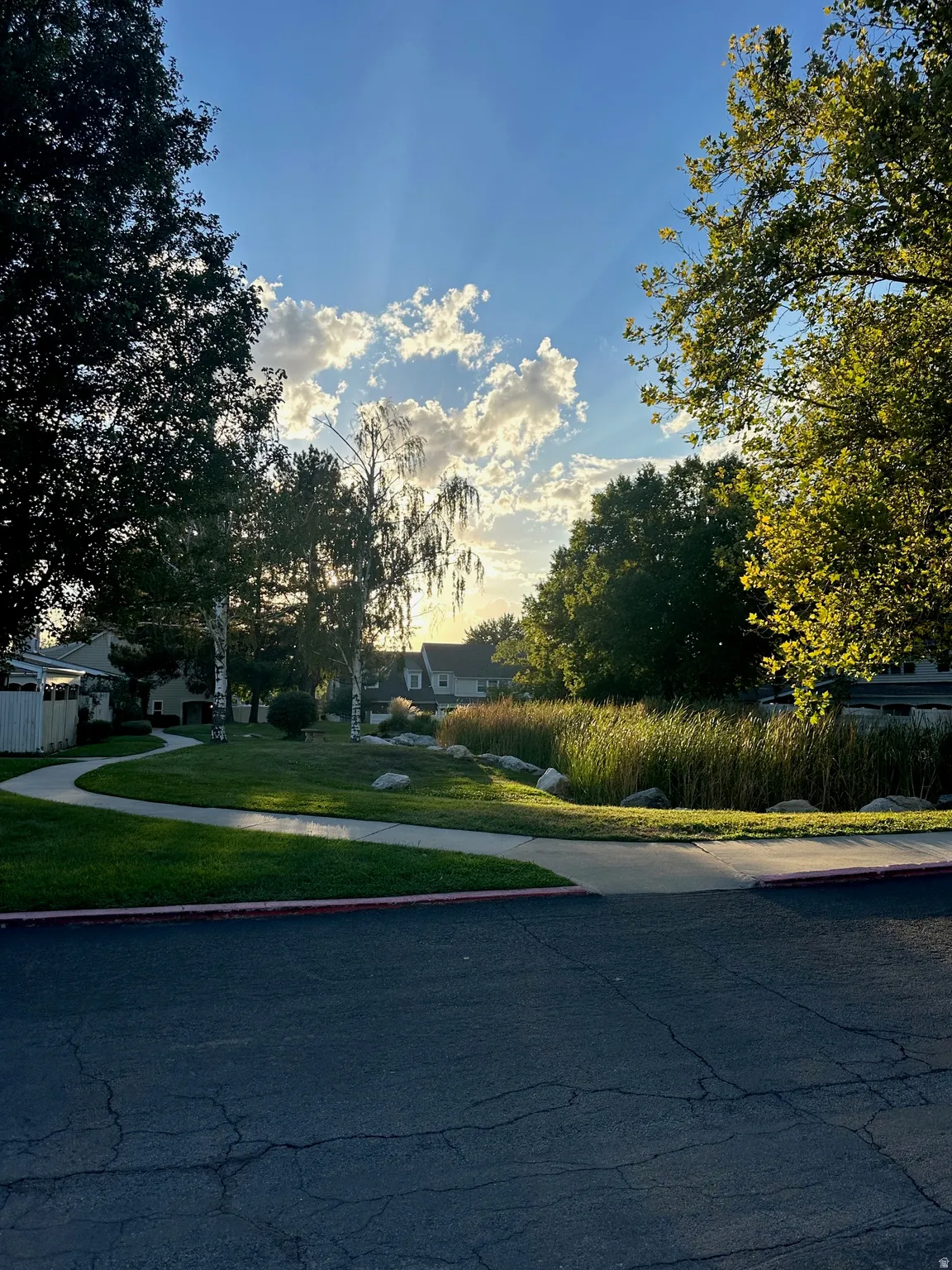 Walkways throughout the development.