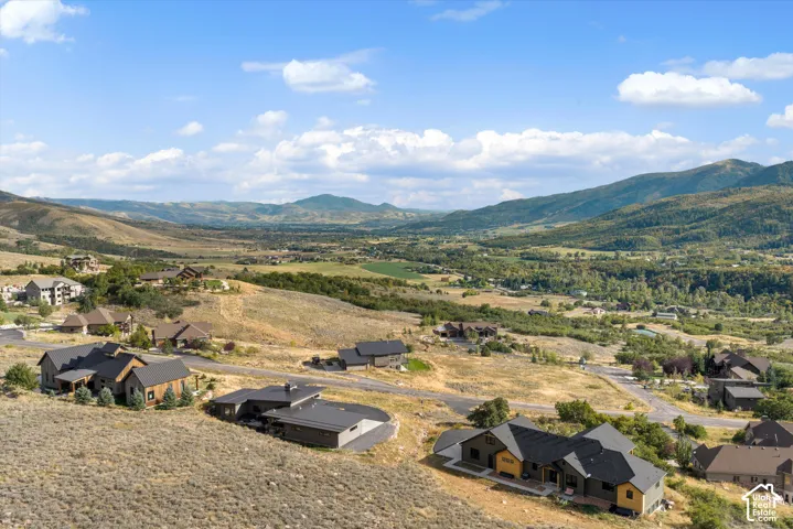 Mountainous terrain and distant valley