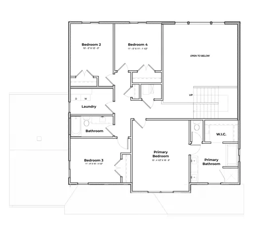 Builder plan. Actual home is slightly different