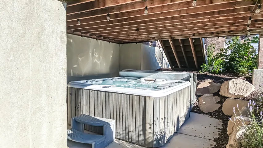 under deck hot tub