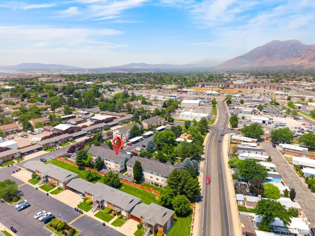 Aerial perspective showcasing  the whole condo structure