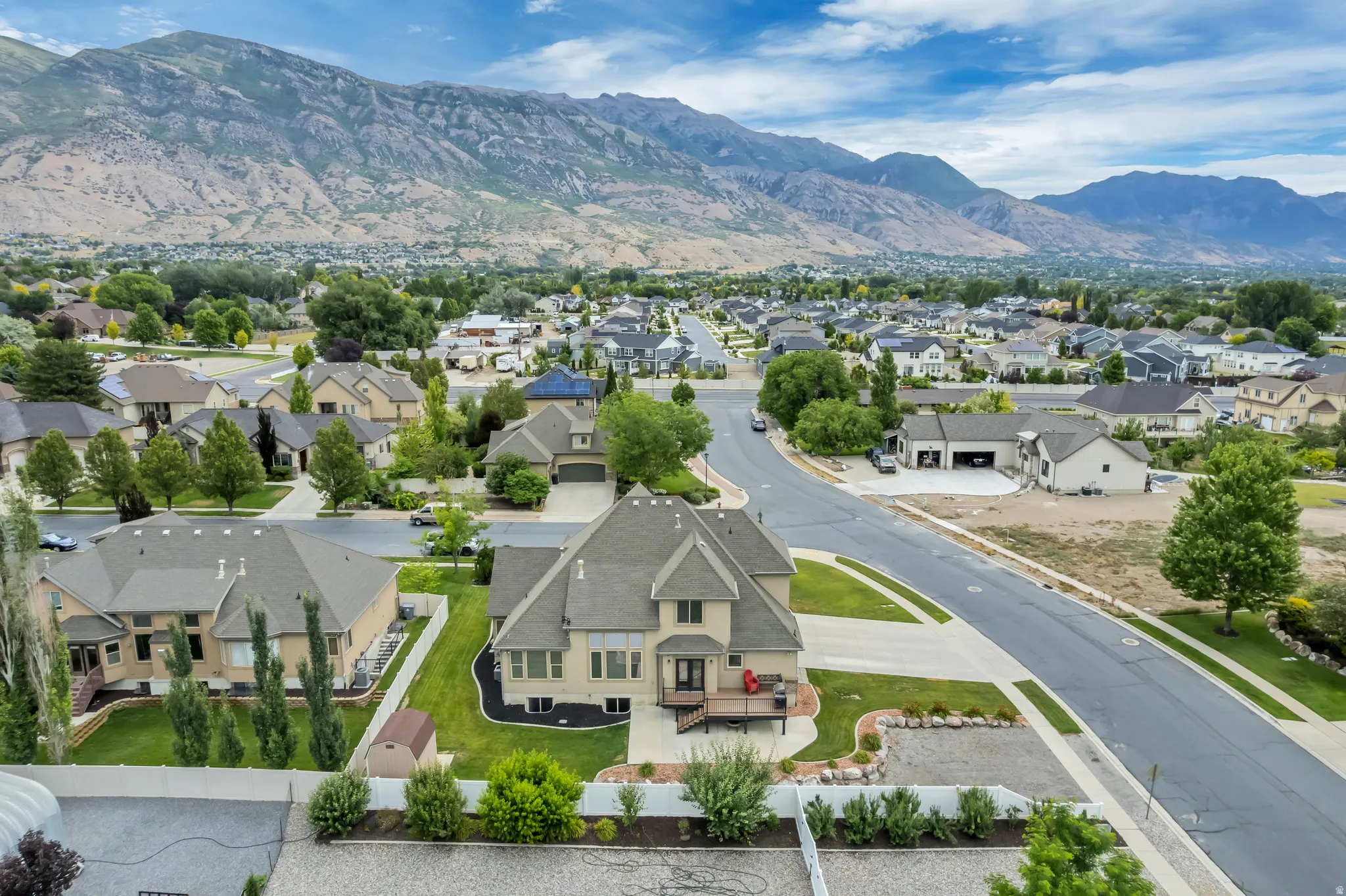 Aerial perspective looking toward the east.