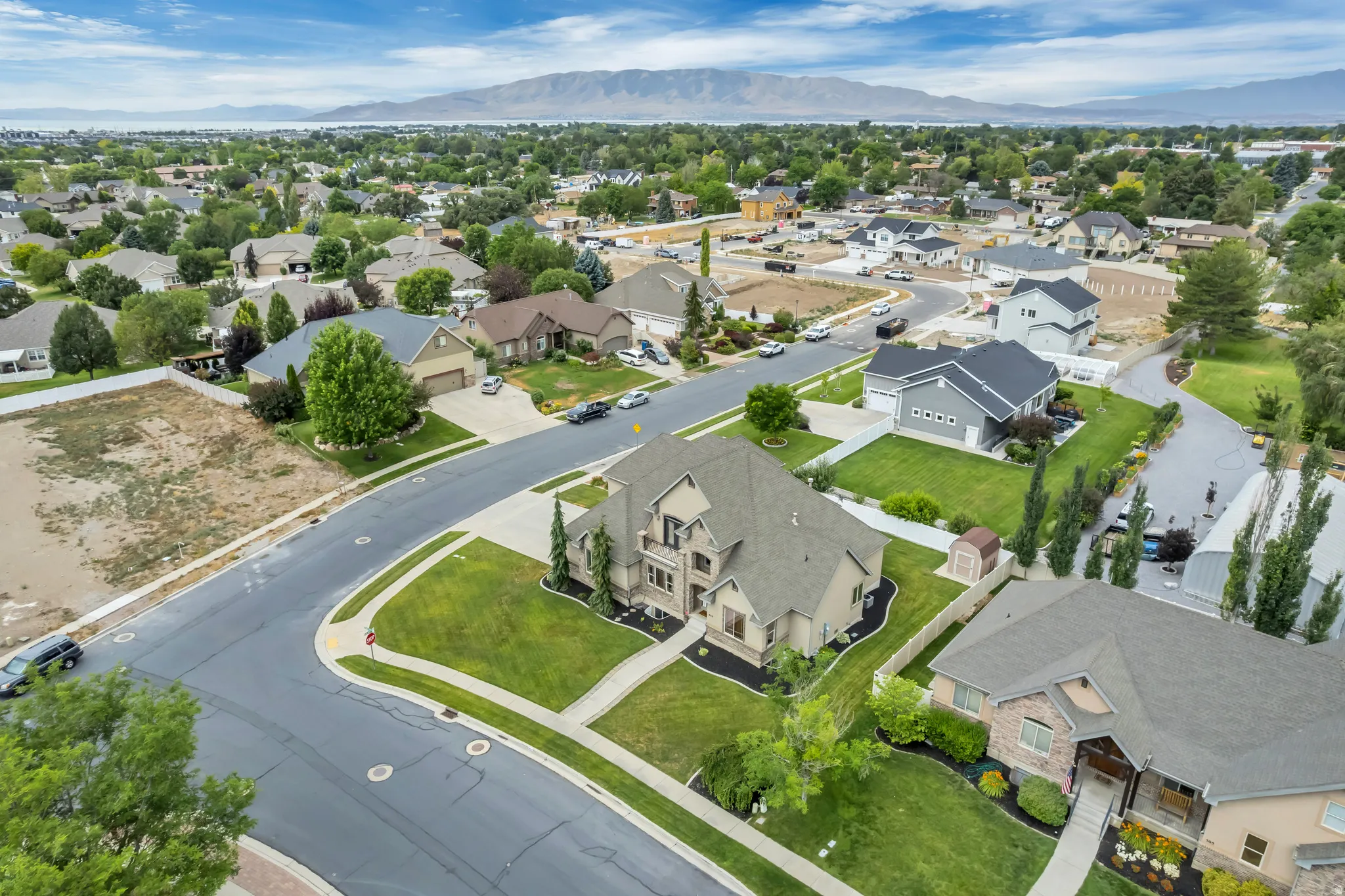 Aerial perspective looking toward the southwest.