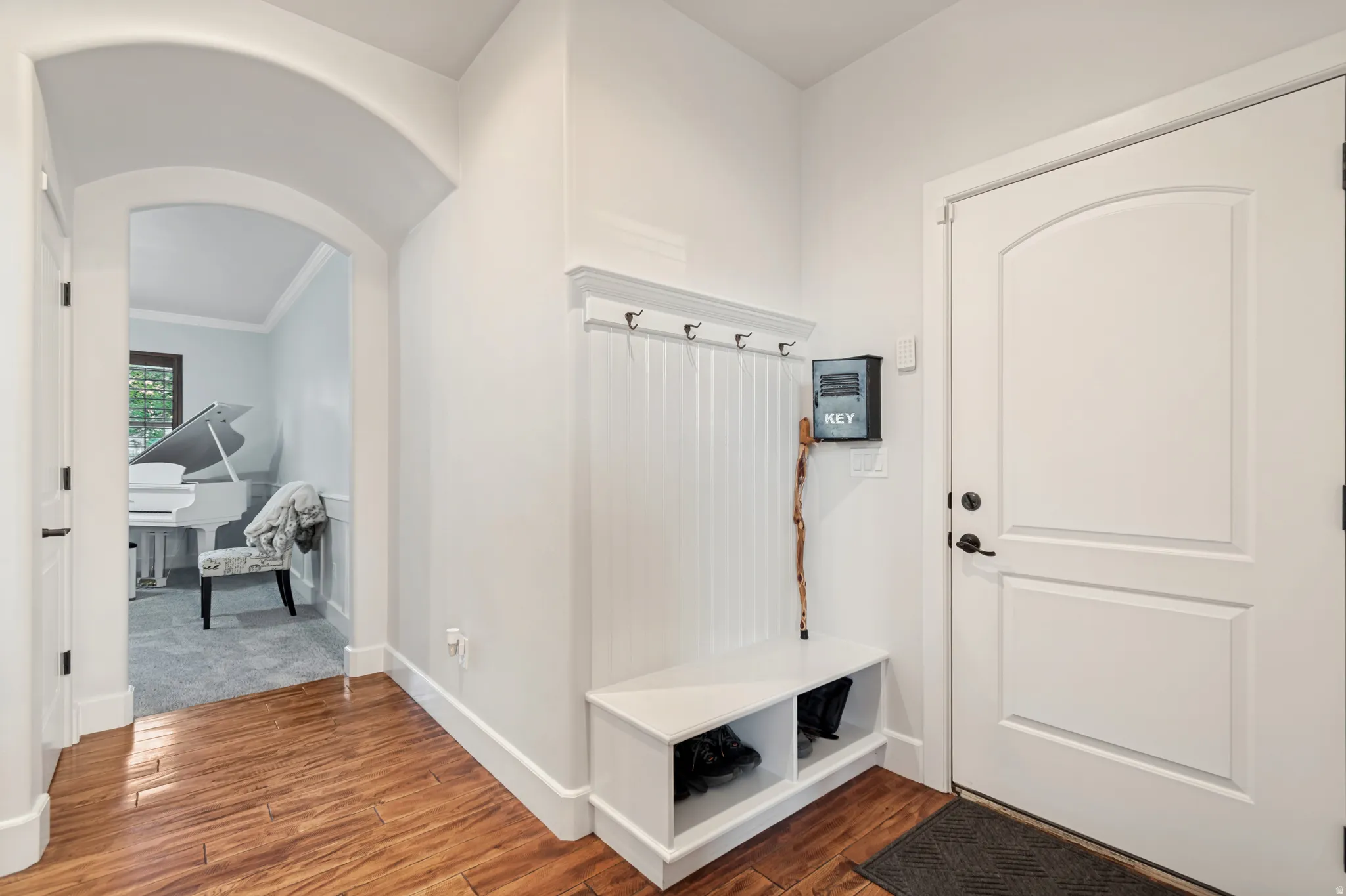 Mudroom off of the formal living room and garage.