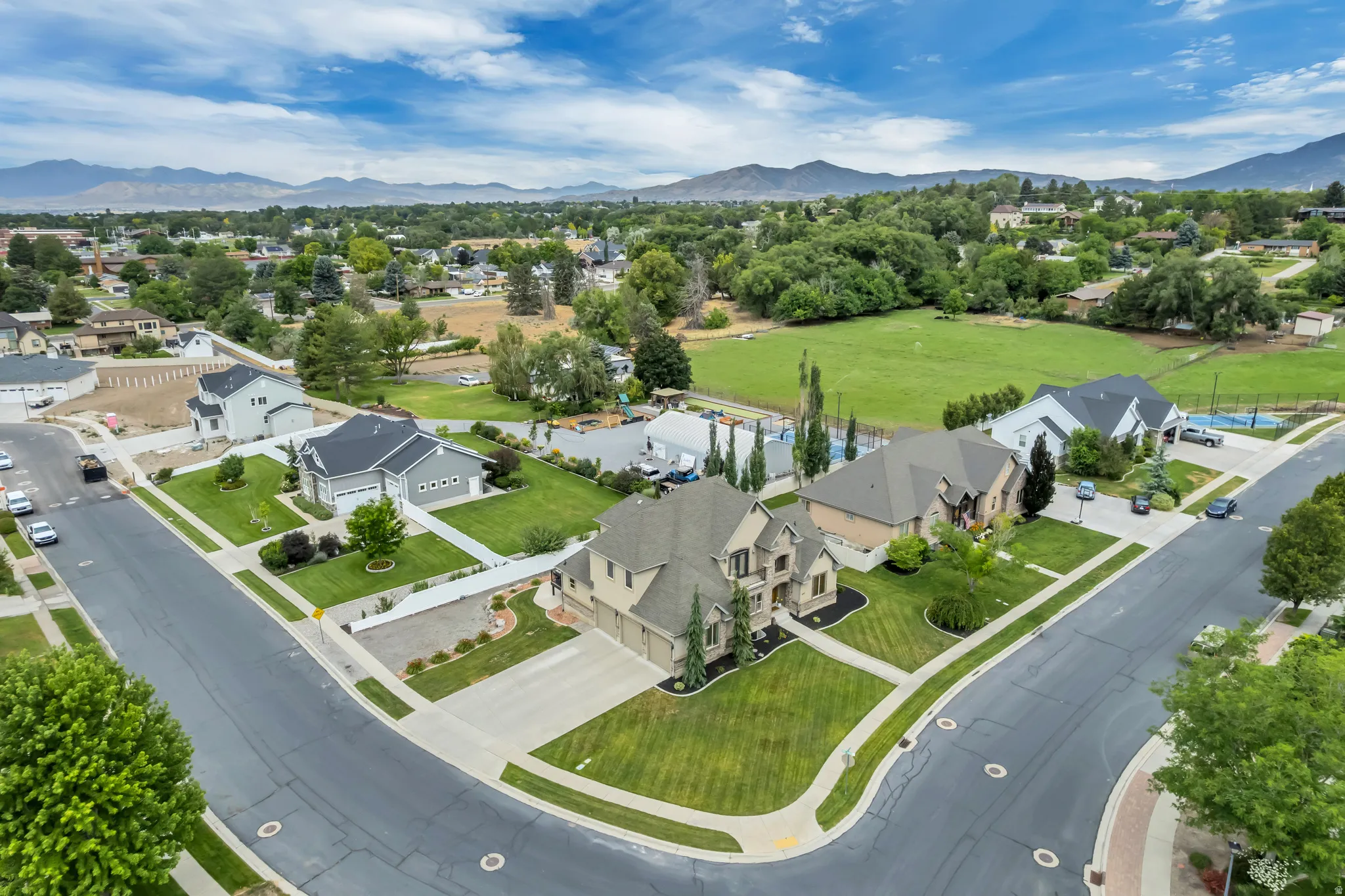 Aerial perspective looking toward the northwest.