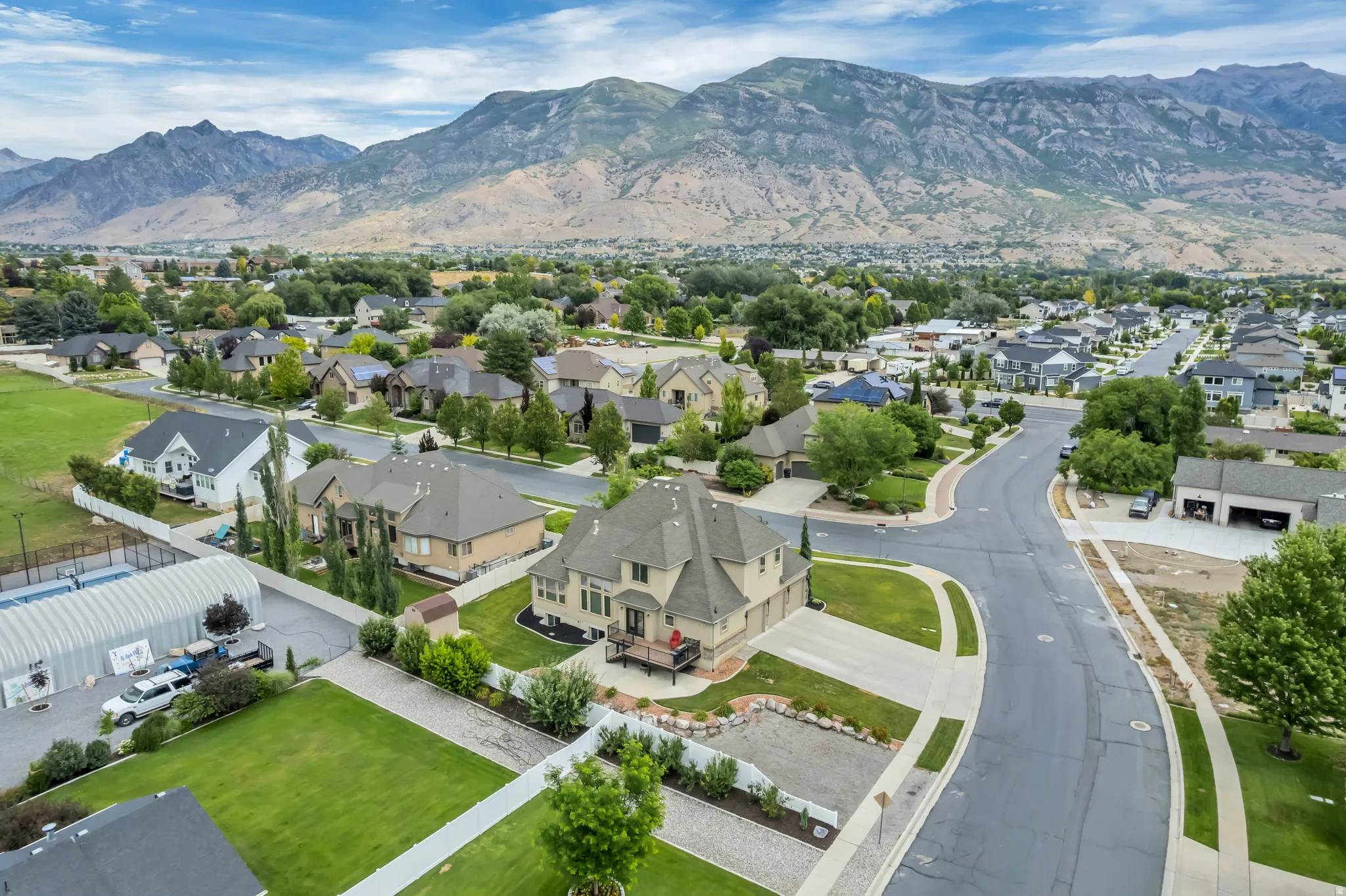 Aerial perspective looking toward the northeast.