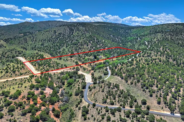 Expansive mountain acreage featuring diverse tree coverage and multiple clearings