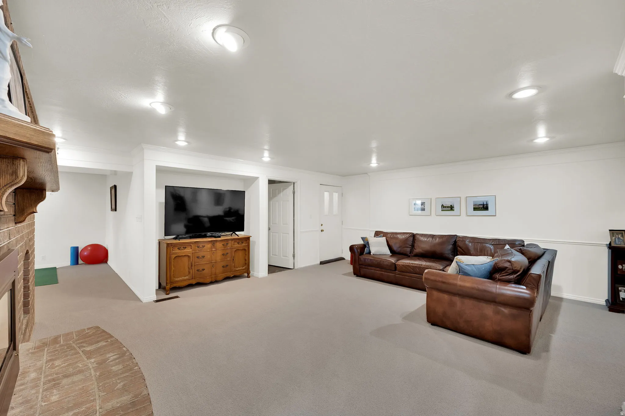 Basement family room