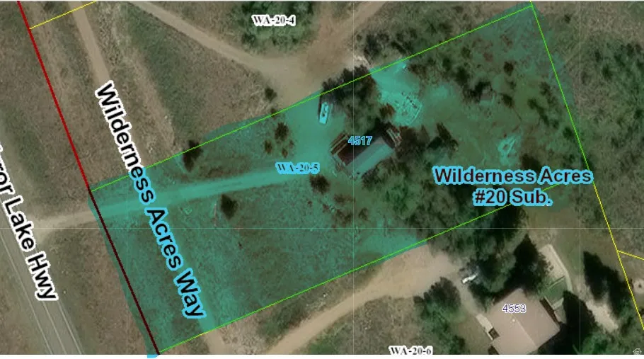 Property Boundary Map. Illustrating the defined perimeter of the property and adjacent thoroughfares