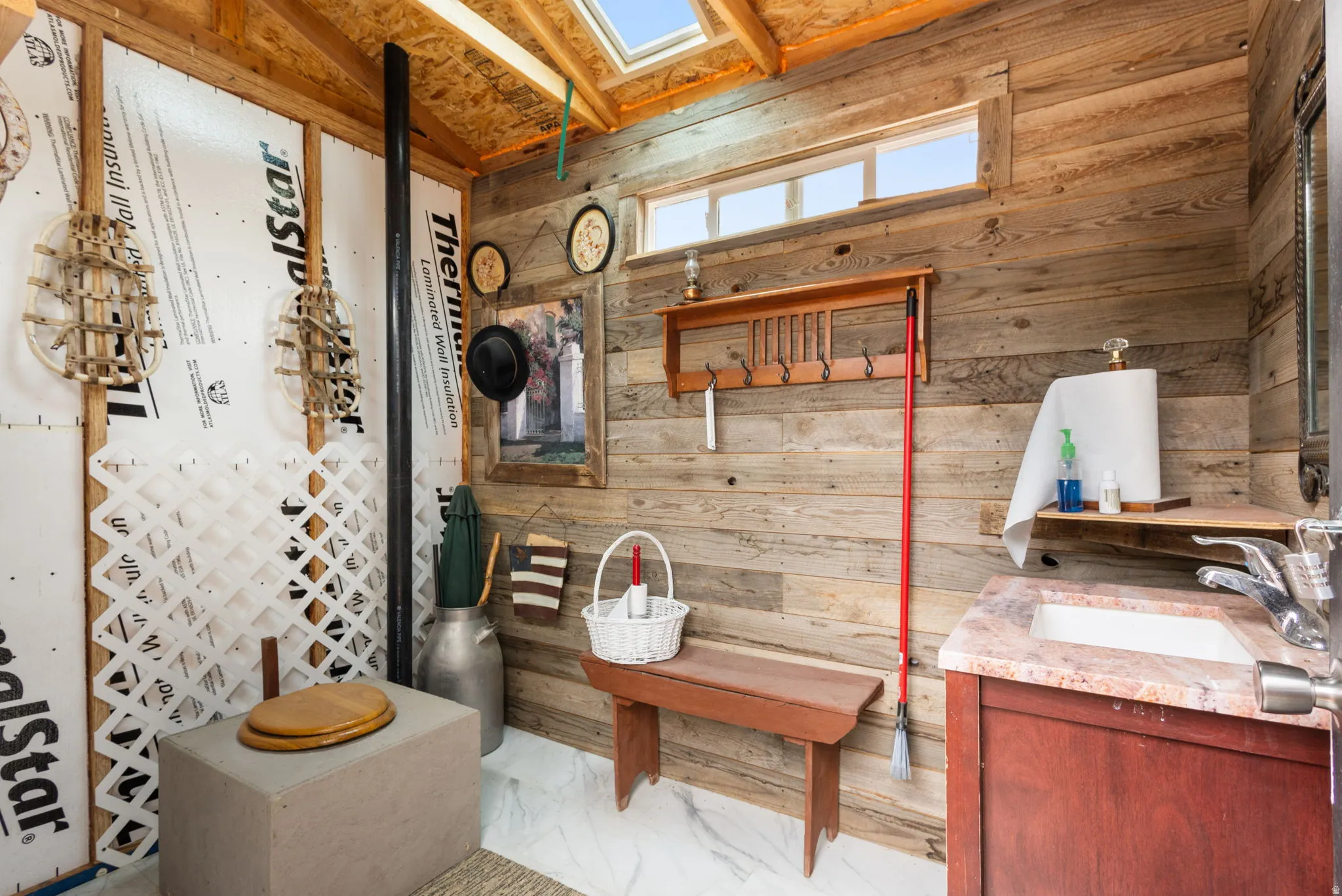outhouse!  How amazing is the decor!