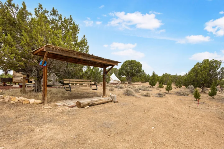 swing and horseshoe pit