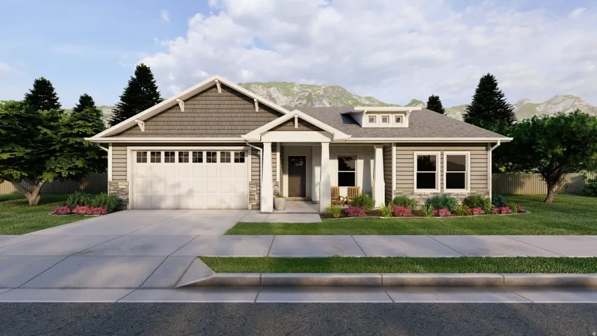 Craftsman-style exterior with a covered porch
