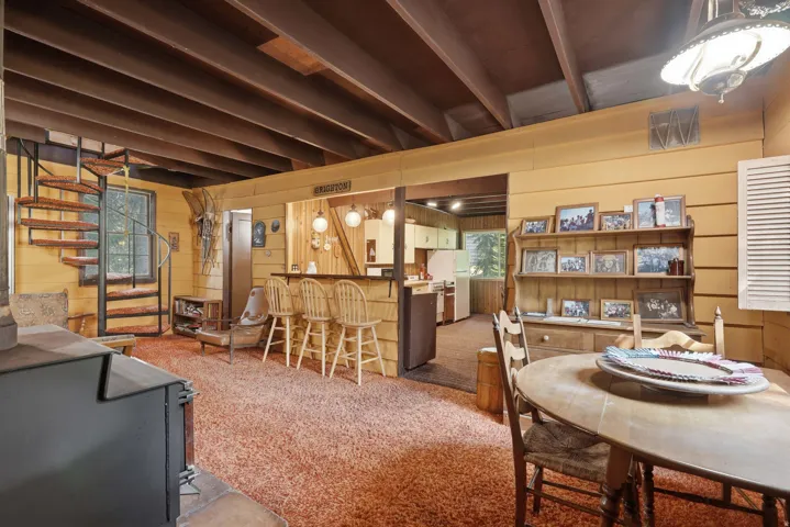 Exposed ceiling beams