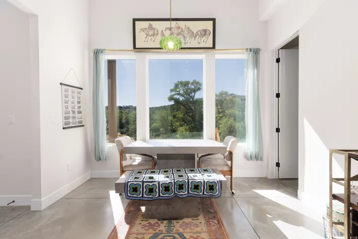 Floor-to-ceiling windows with expansive outdoor scenery