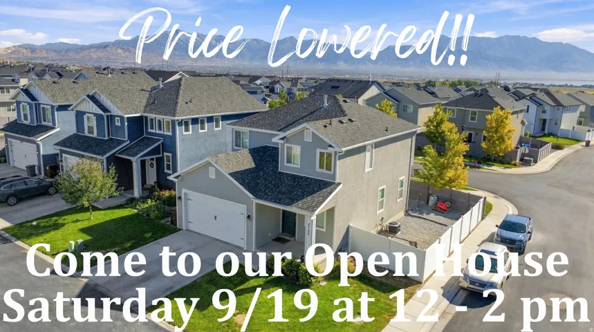 Open House Saturday September 19 from 12-2 pm.