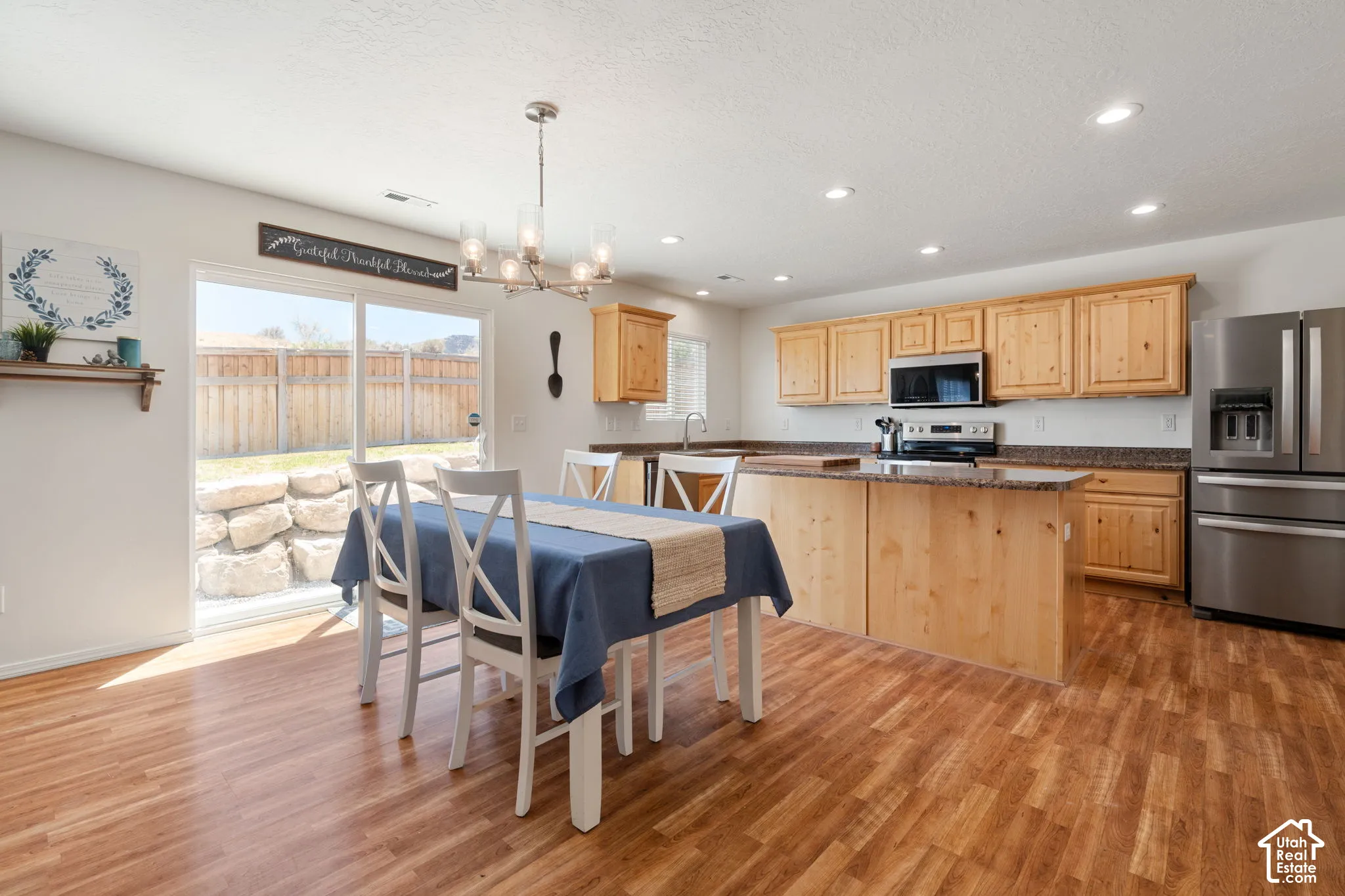 Spacious dining area
