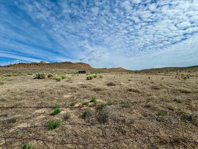 Expansive open land with natural desert flora and distant geological formations