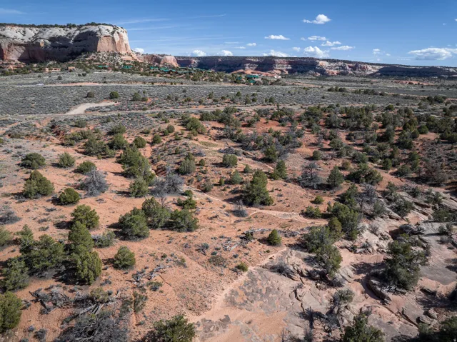 View of mountain background featuring a desert landscape and rural landscape