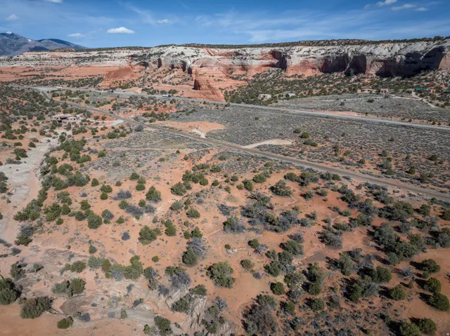 Mountain view with a desert landscape and rural landscape