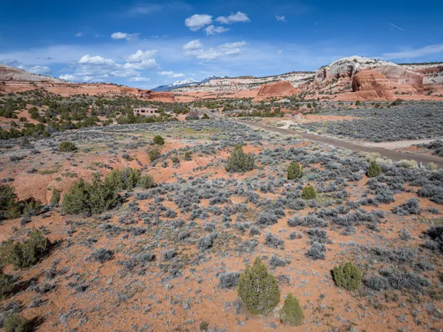 View of mountain background featuring a desert landscape