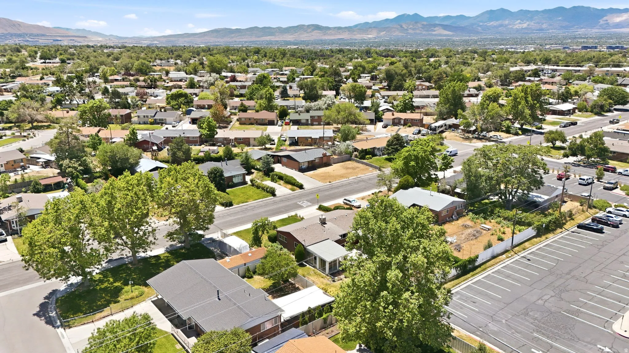 Expansive neighborhood with established residential streets and mature trees