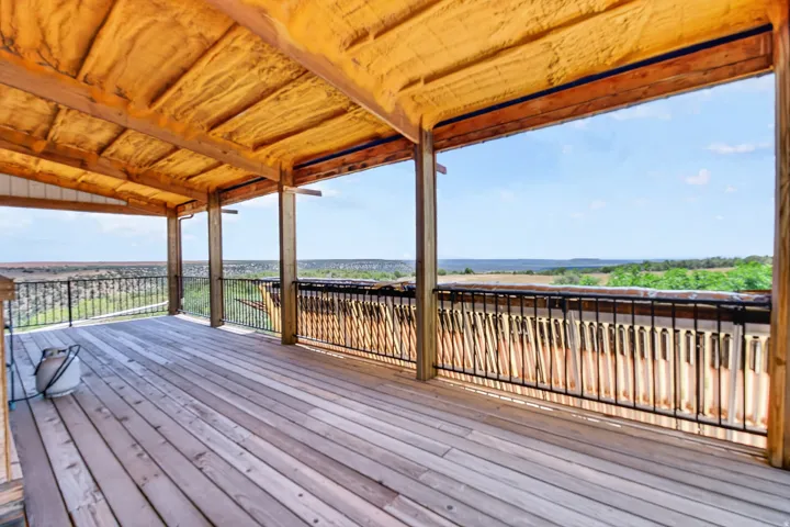 upstairs deck