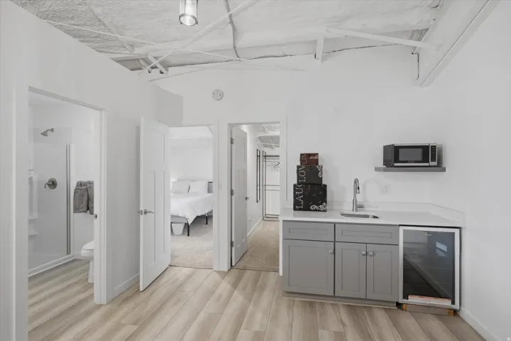 Light wood-finish flooring throughout
