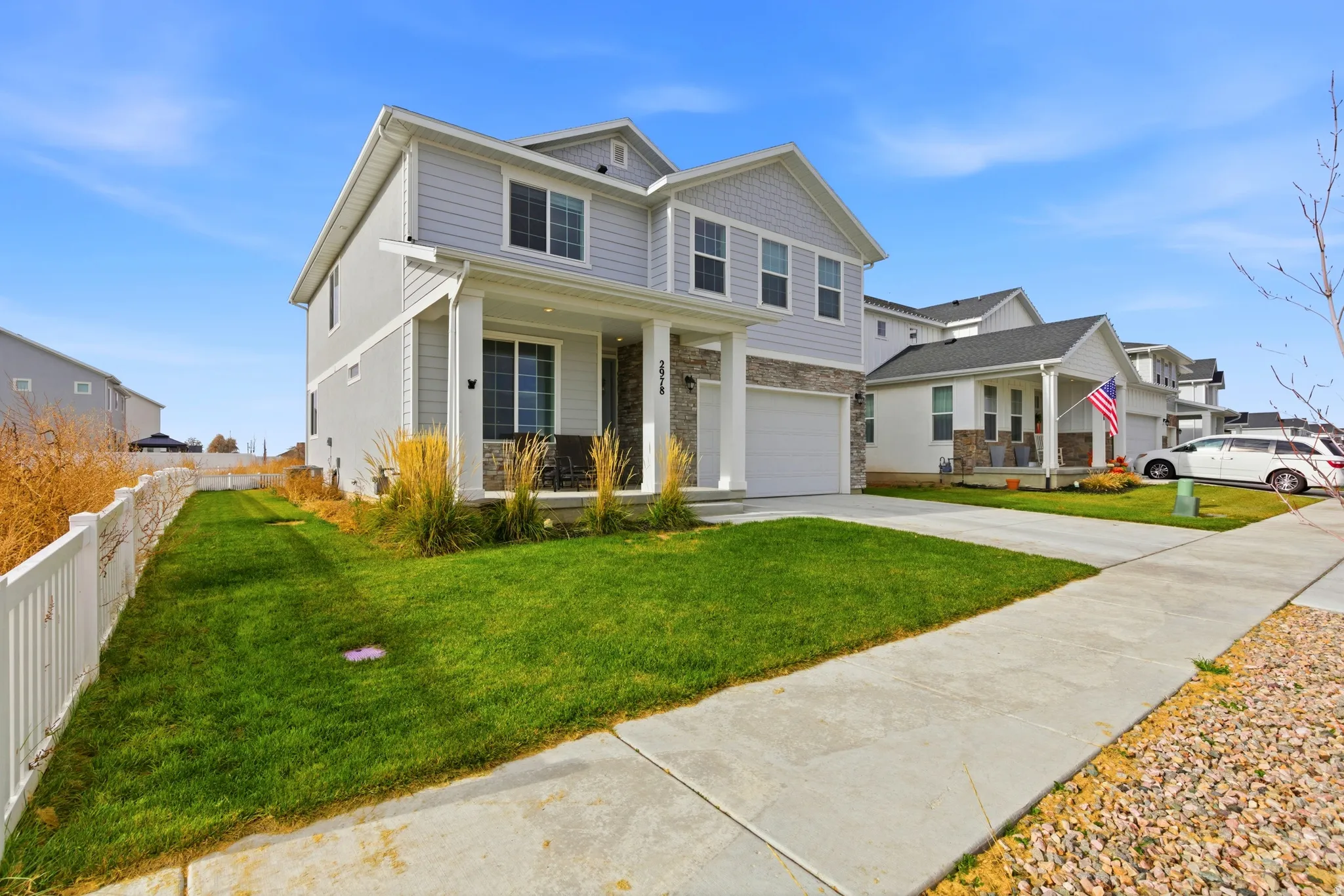 Fully landscaped and fenced too.