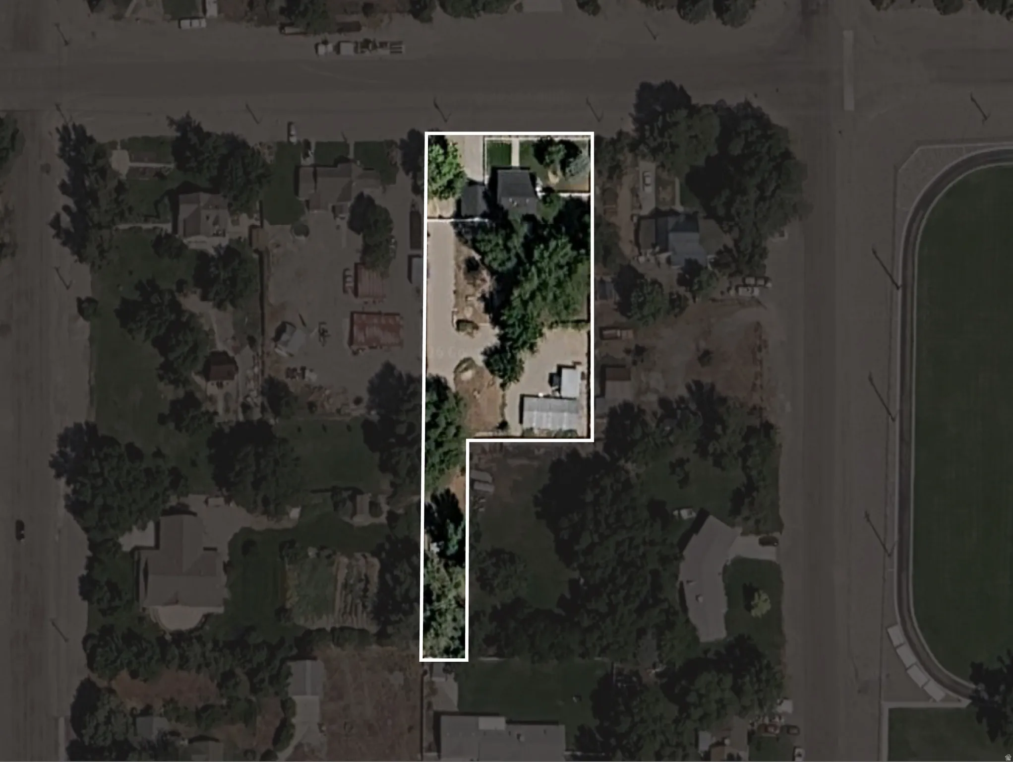 Property Map. Outlining the boundaries of the property
