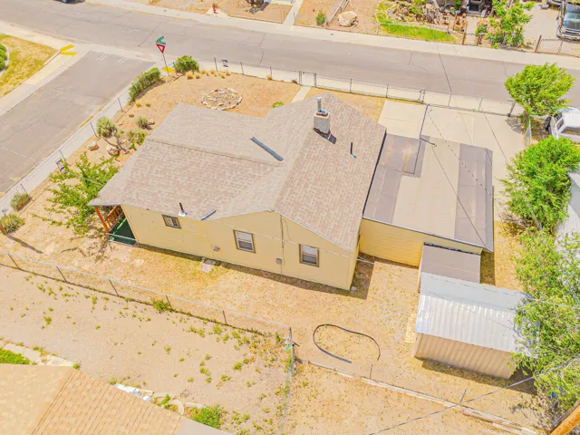 Aerial perspective showcasing the property's layout