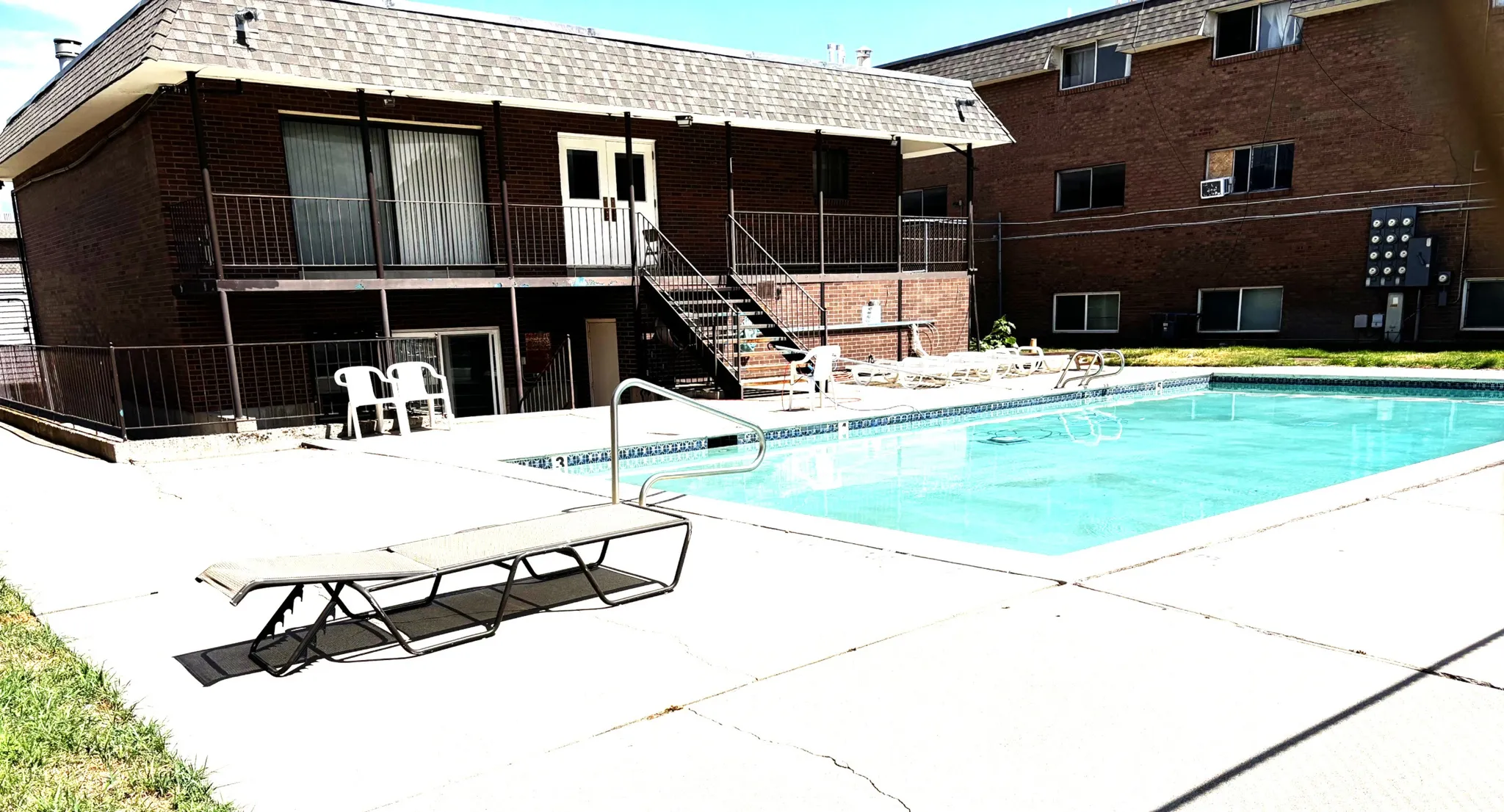 Pool next to the clubhouse