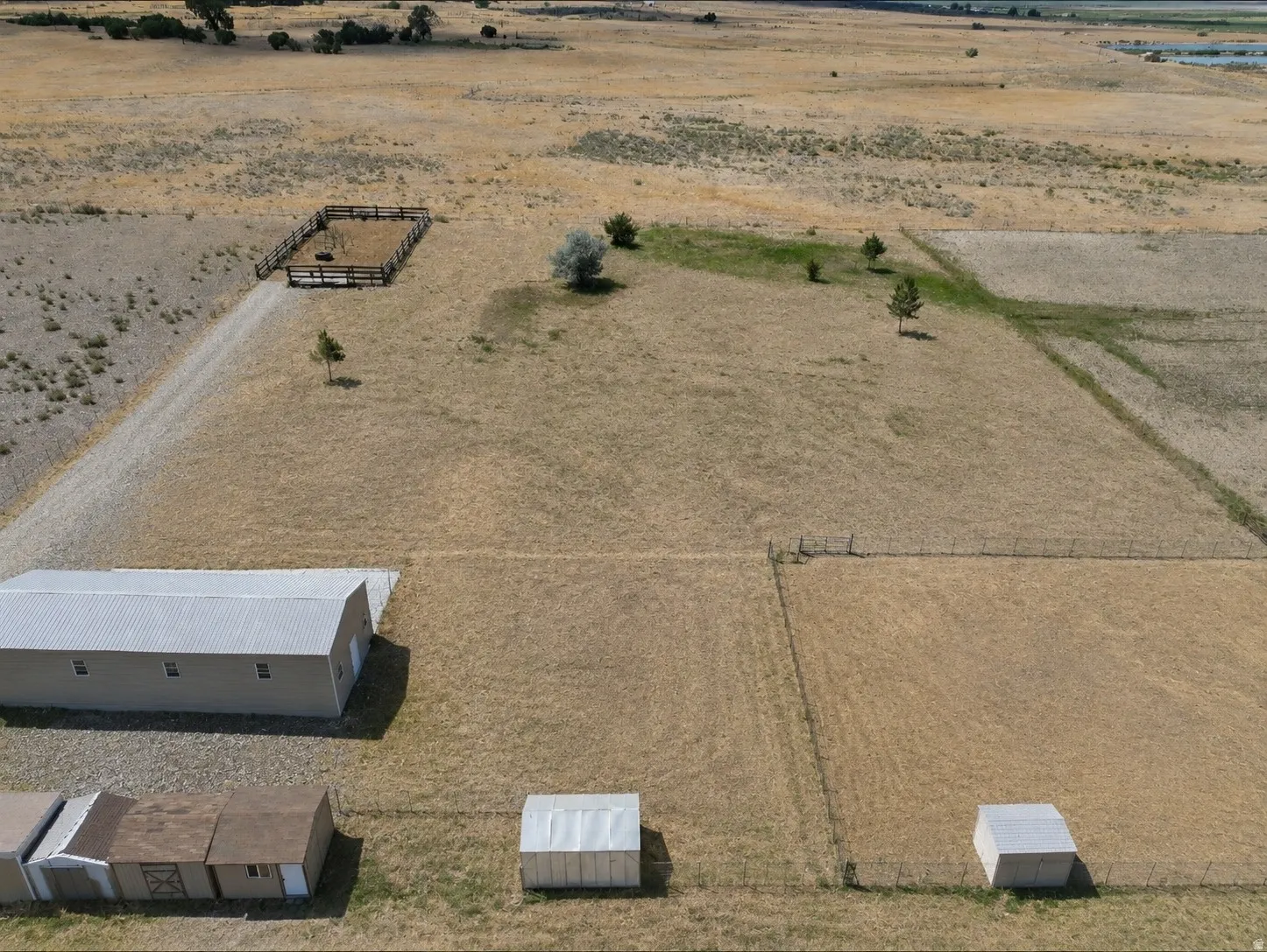 Expansive acreage featuring multiple structures