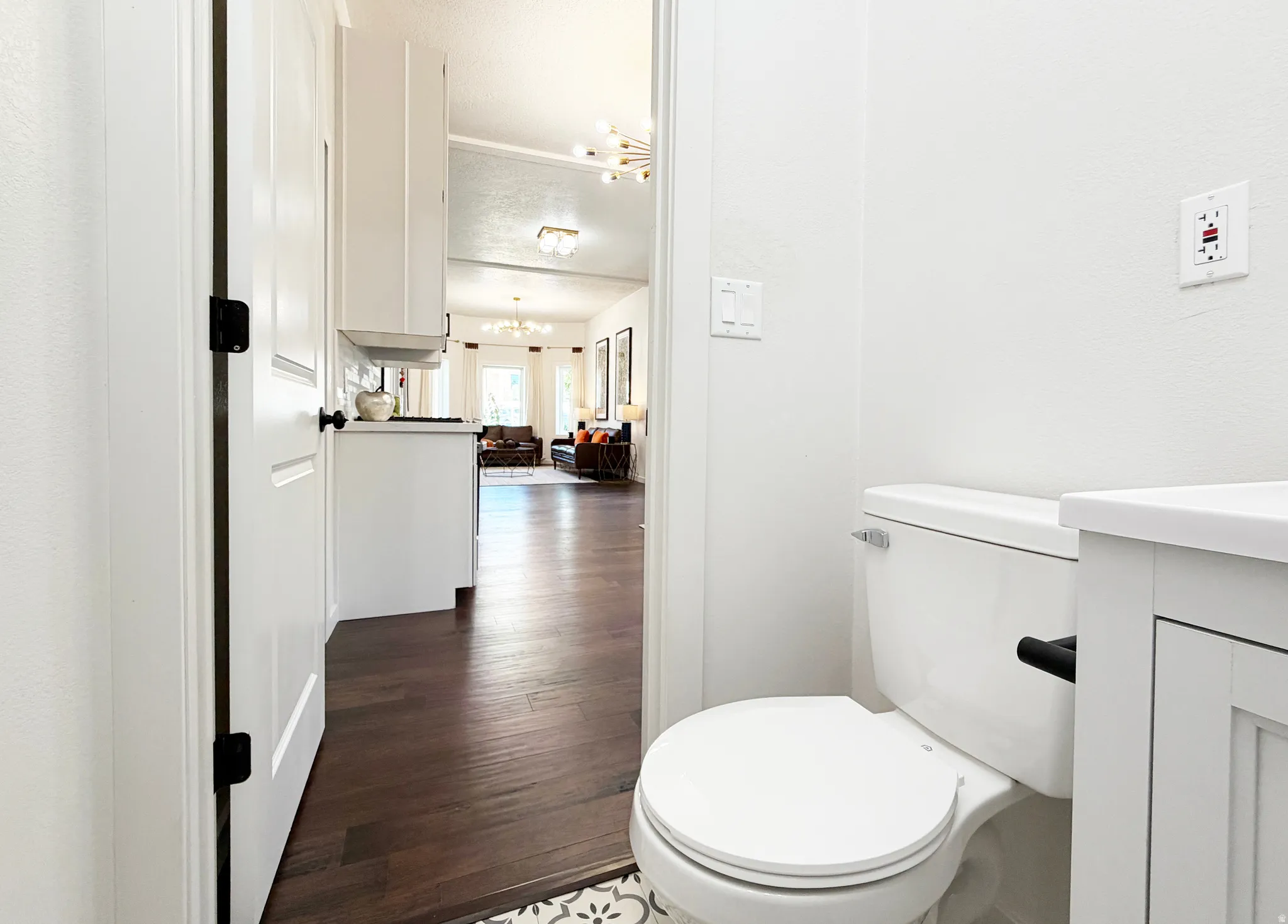 Main floor half bath.