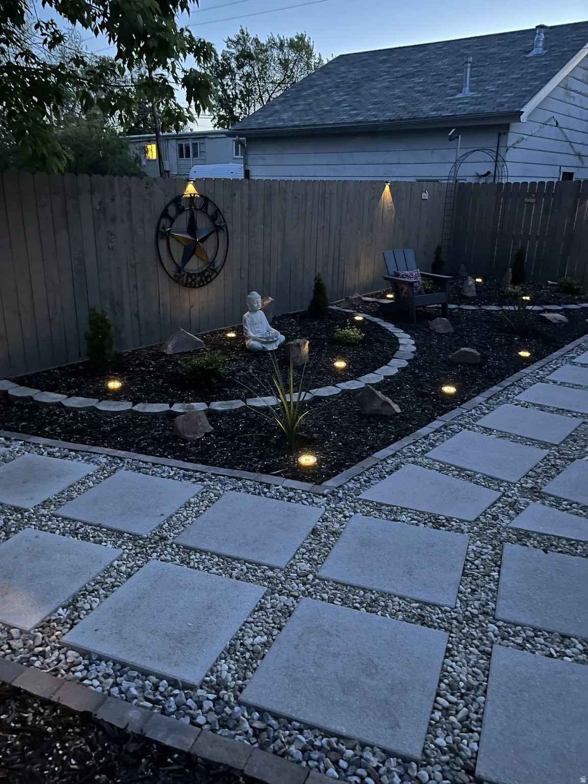 Peaceful zen-garden.