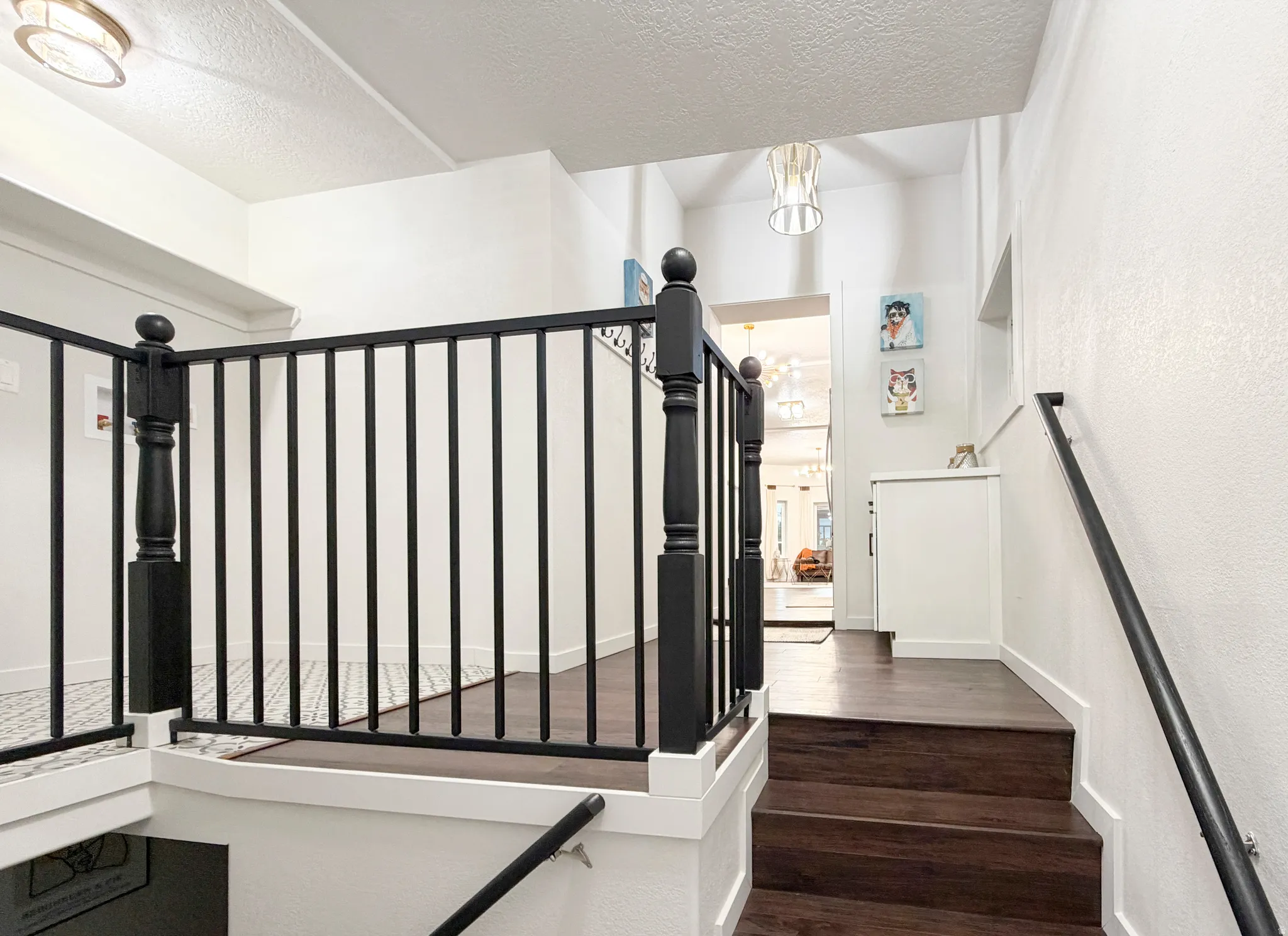 Back-entry stairway.