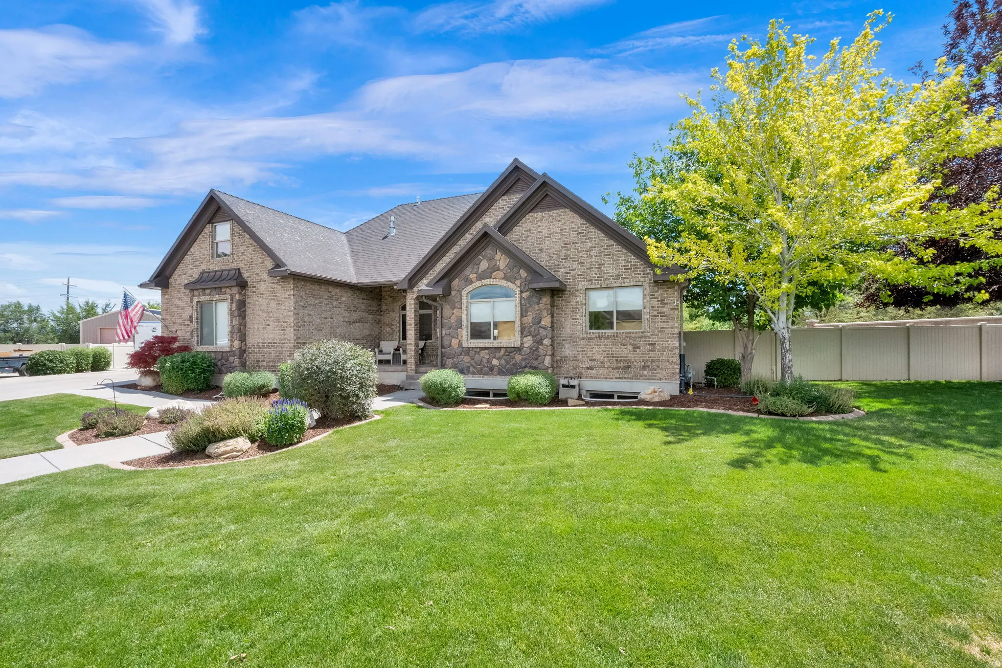 Side front view of home