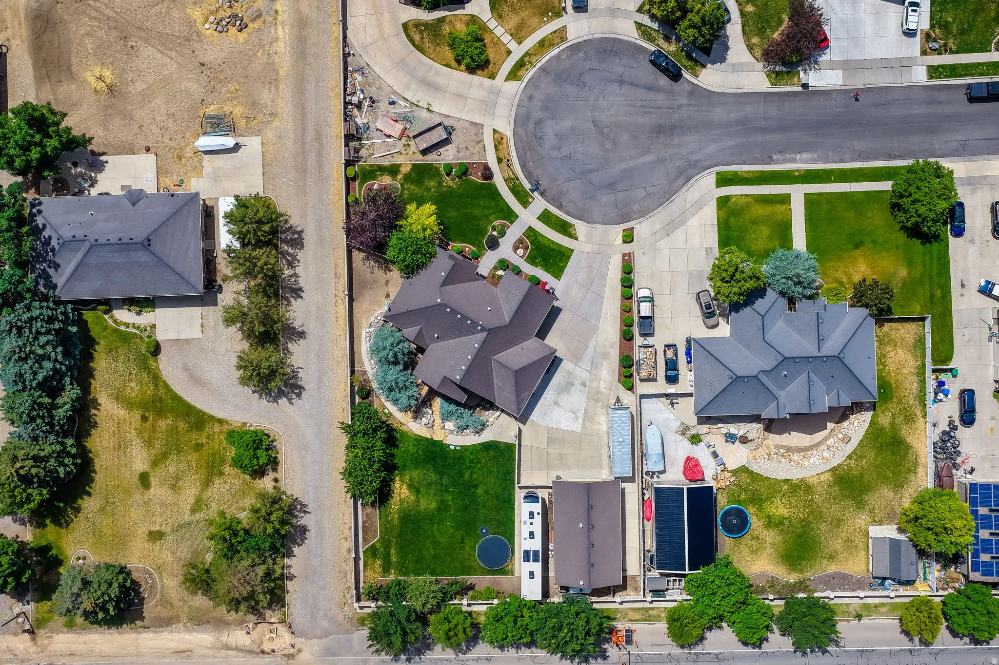 Ariel view of lot