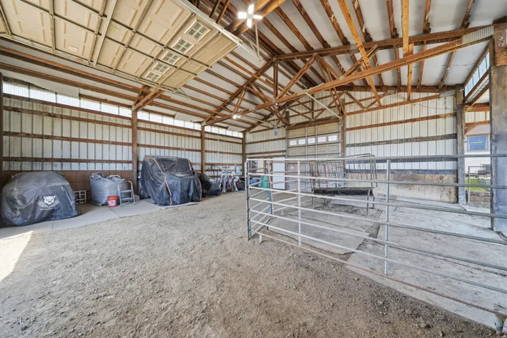 Ample space for animals, storage, or extra covered parking.