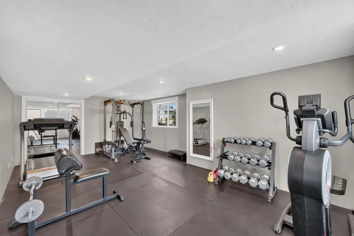 Bedroom 4- turned into a personal gym.